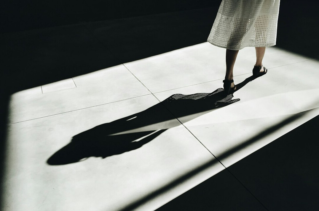 mysterious person in shadow